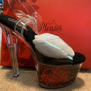 Pleaser Platform Heels With Hearts